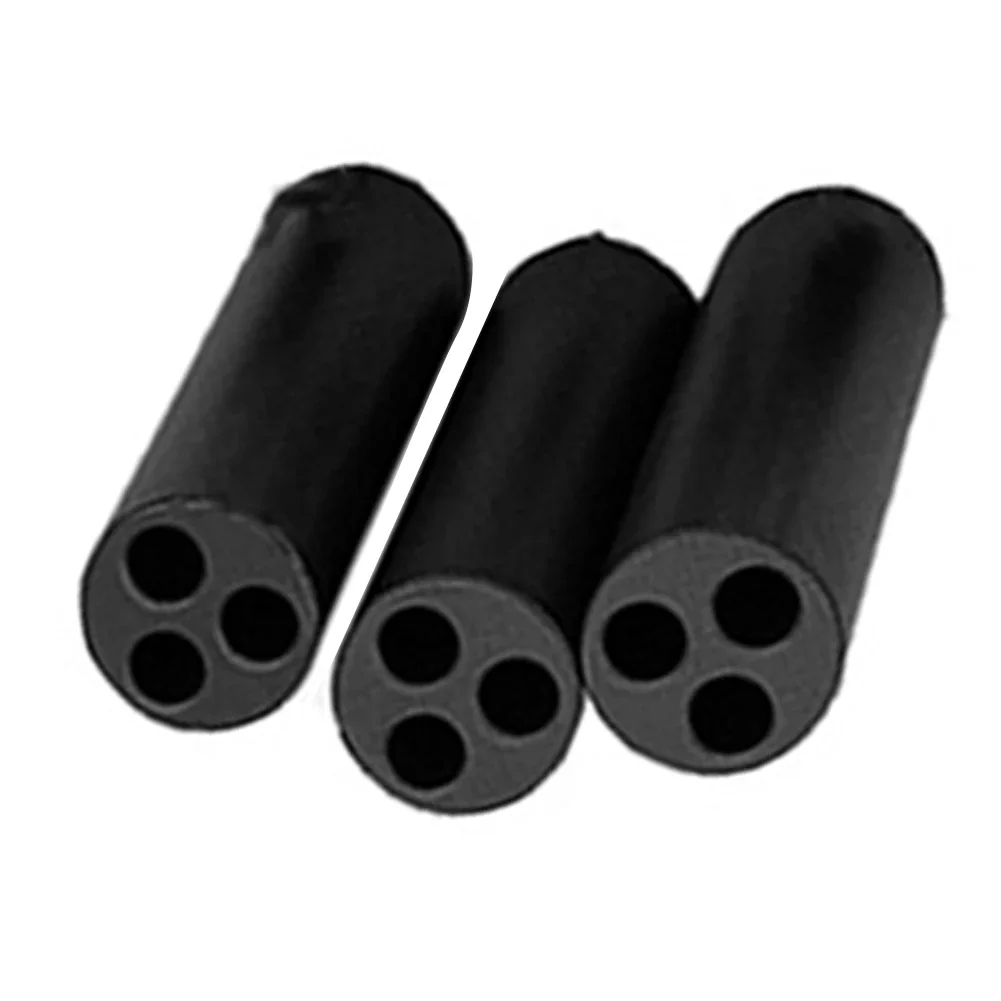 Easy Installation and Secure Placement 10pcs Triple Hole Ferrite Core Magnetic Ring Bead for Radio Frequency RF RFC SWR