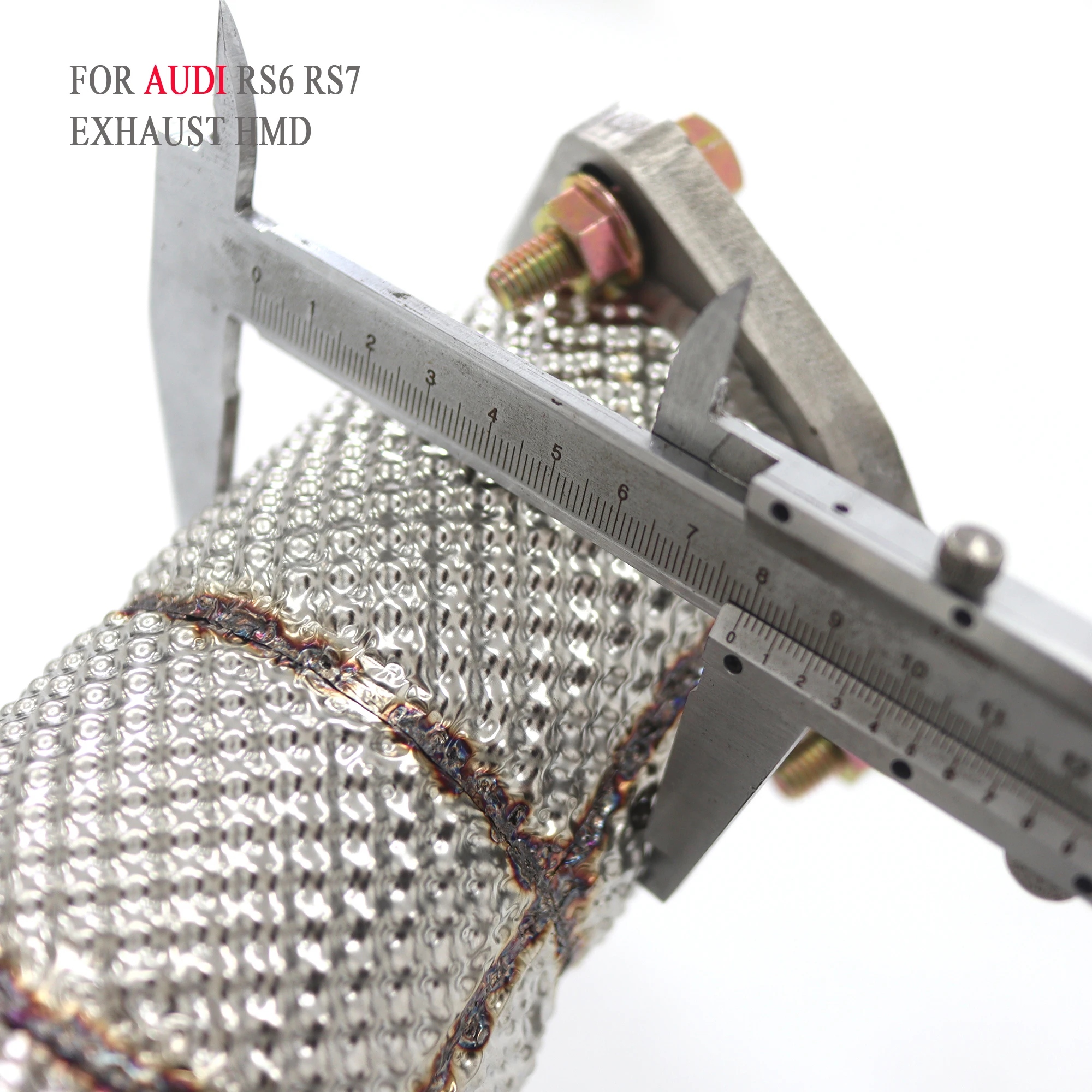 لا يوجد خطأ ضوء النازل لأودي RS6 RS7 C8 لا OPF SS304 نظام العادم درع الحرارة تركيب غير مدمر HMD