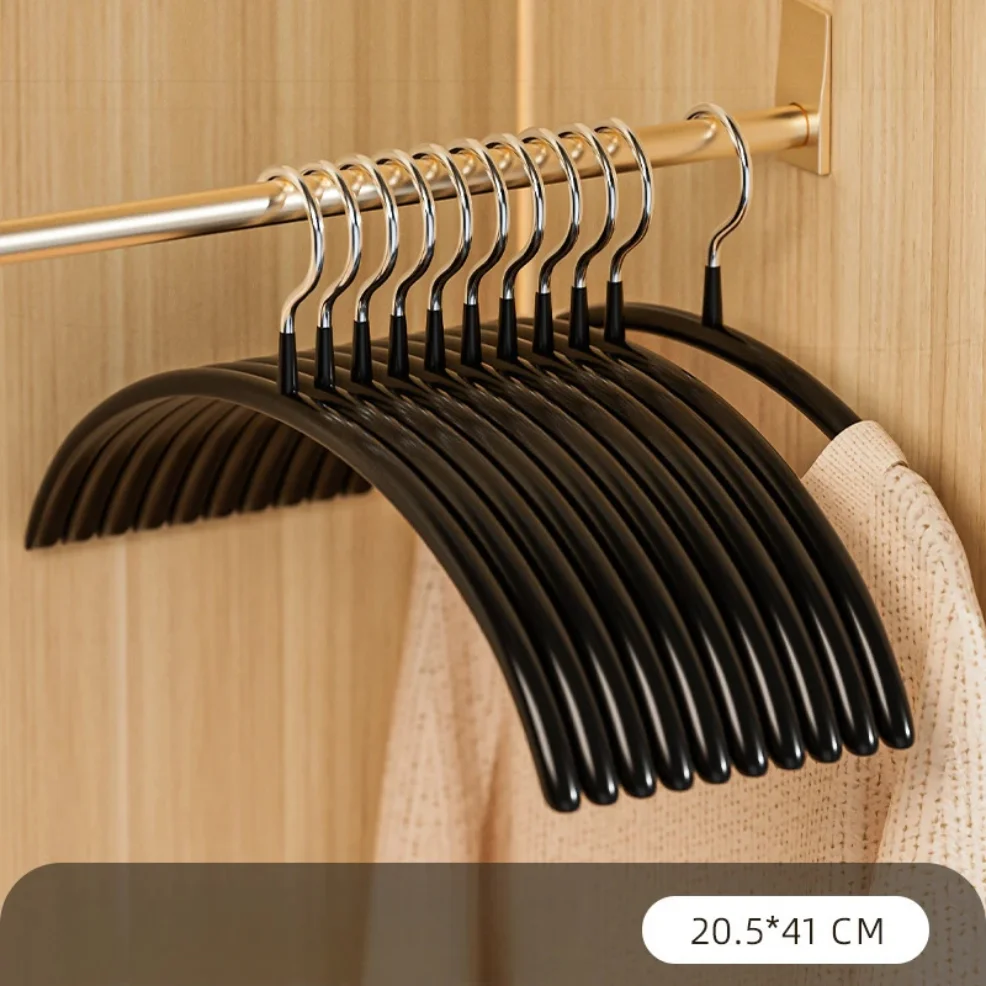 

​​10Only Anti-Slip Space-Saving Hanger Durable Sturdy Concave-Convex Design Metal Hanger