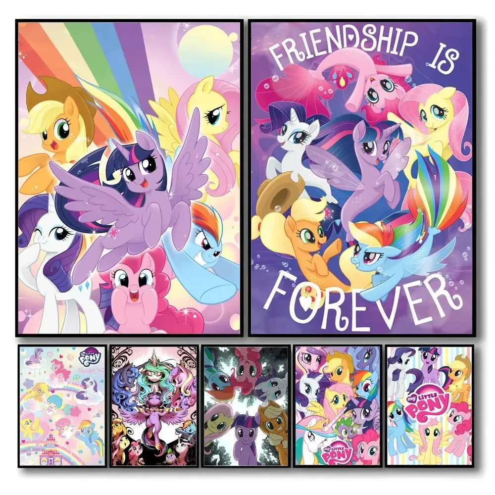 Anime My Little P_Pony 5D Diamant Malerei Kreuzstich Mosaik Kits Home Dekoration Wandaufkleber DIY handgemachtes Geschenk