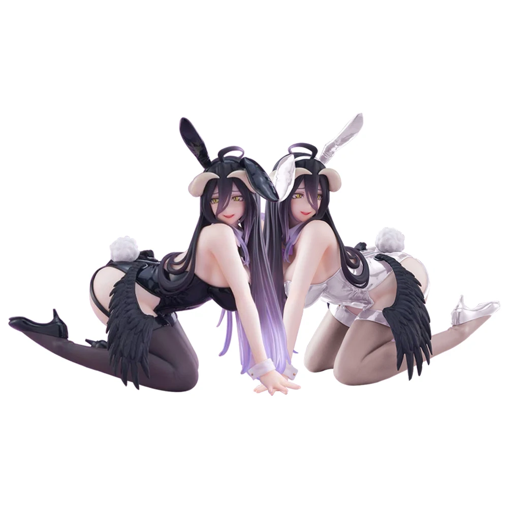 

12cm Anime figure Albedo Kneeling action figures Bunny girl Albedo figurine Doll PVC Model Toys Adult Collection Statue Gifts