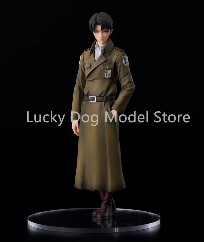 100% Original:Anime Attack On Titan Levi Coat Style 22CM PVC Action Figure Anime Figure Model Toys Figure Collection Doll Gift