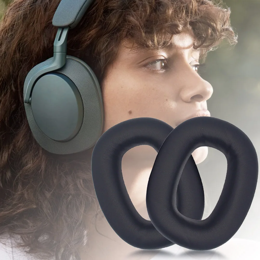 1 Pair Replacement Ear Pads Protein Leather Headphones Ear Cushions Ear Cushion Earpads for B&W Bowers & Wilkins PX7 S2/PX8