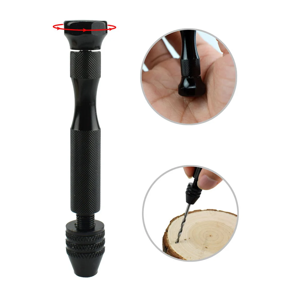 

10pcs Mini Wood Hand Drill Chuck Set Micro Rotary Drill Bits For Jewelry, Plastic, Rubber, Making Not For Steel, Iron, Stone