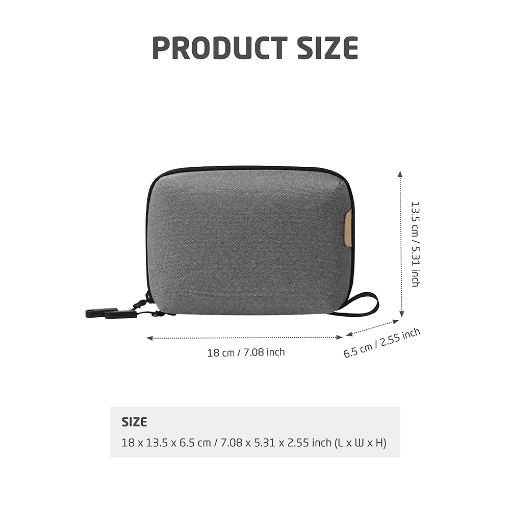 Large Capacity Tech Organizer Bag Travel Electronics Accessories Case for Charger Cable Power Bank USB Drive Mouse Storage Pouch