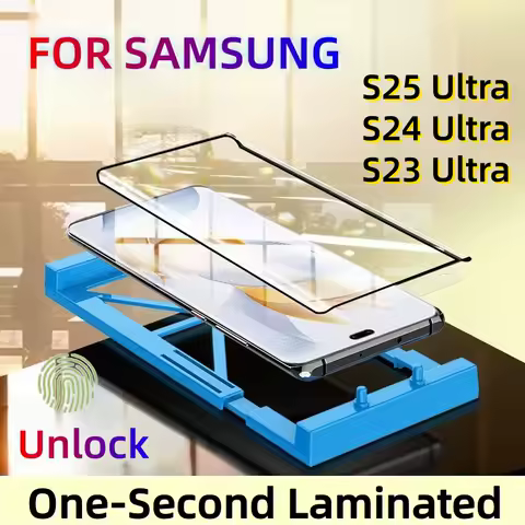 For Samsung Galaxy S23 S24 S25 Ultra S22 S21 S20 S10 S9 S8 Note 20 10 9 8 Plus Screen Protector With Install Kit Not Glass