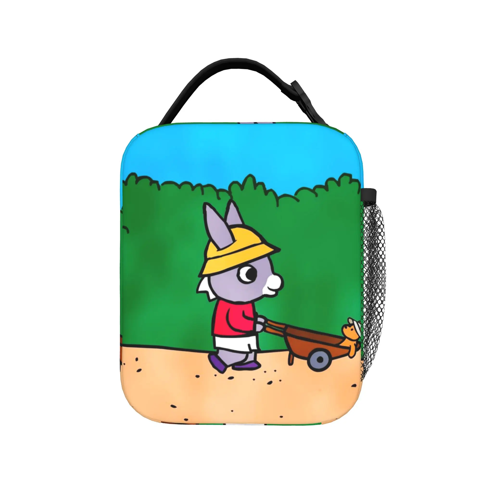 Kawaii Trotro Cartoon Insulated Lunch Bags Cooler Bag Reusable,Meal Container  High Capacity Tote Lunch Box for Men Women