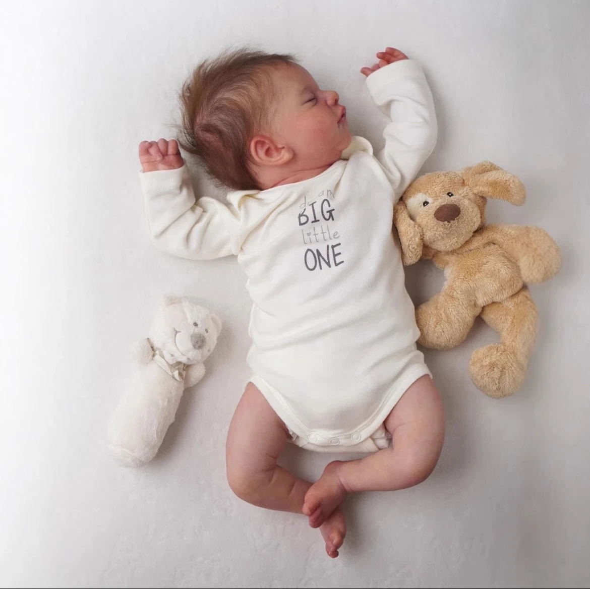 18" lebensechte Neugeborene wiedergeborene Puppe, süßes Babygesicht, glatte Haut, Lieblingsbegleiter für Kinder, perfektes Geburtstags- und Weihnachtsgeschenk