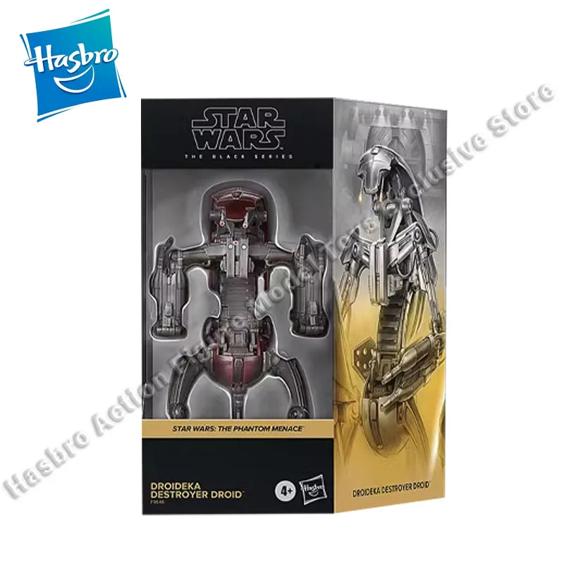 In Stock Hasbro Star Wars Black Series Phantom Menace Destroyer Droid Action Figures Model Toys Mobile Robot Model Collectible