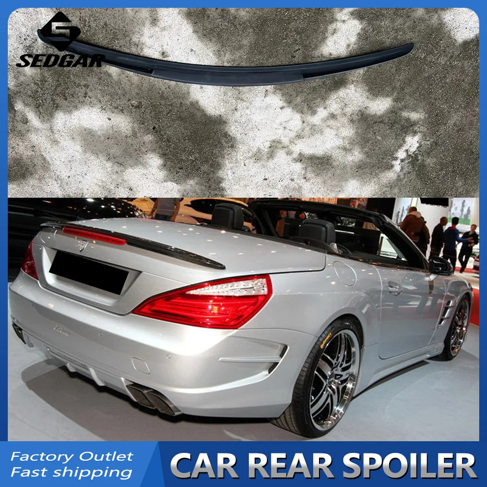 For 2013-2020 Mercedes SL class R231 SL350 SL400 SL500 SL550 SL63 SL65 AMG FRP Real Carbon Fiber Spoiler Trunk Boot Wing Spoiler