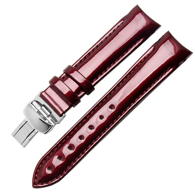 

SCHIK Genuine leather watchband for tissot T035/T035210A wristband women curved end straps 18mm fashion bracelet