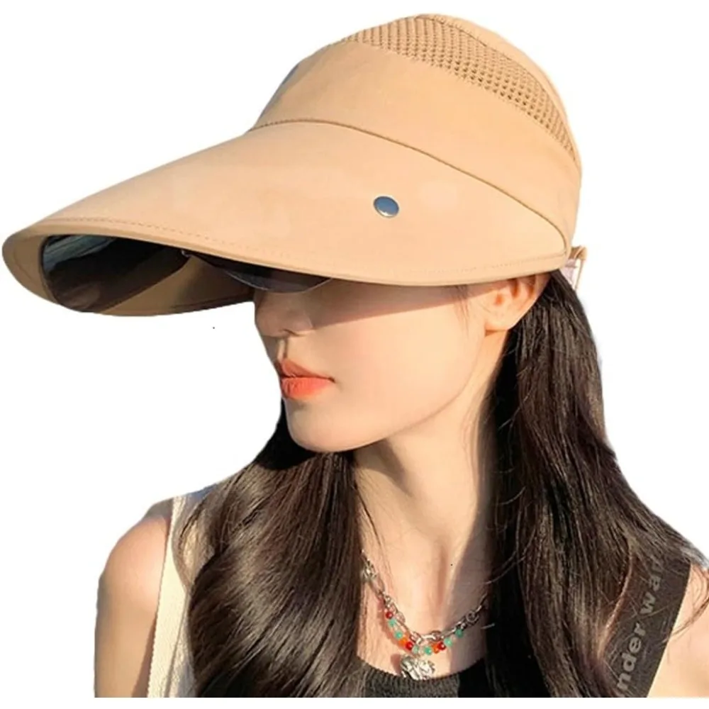 2025 большая шляпа от солнца с широкими полями для женщин, очки с защитой от ультрафиолета, пляжная кепка с козырьком, спортивная кепка для гольфа и пешего туризма