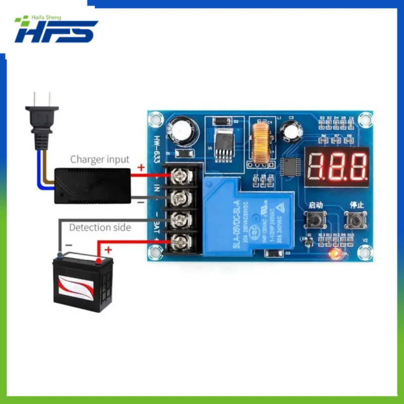 

XH-M604 Battery Charger Control Module, Lithium Battery Charging, Switch Protection Board, DC 6-60V Storage