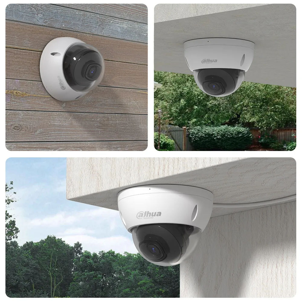 Dahua IPC-HDBW2441E-S 4MP WizSense AI Dome Surveillance IR IP Camera Smart Human Vehicle Detection Outdoor PoE Mic Audio
