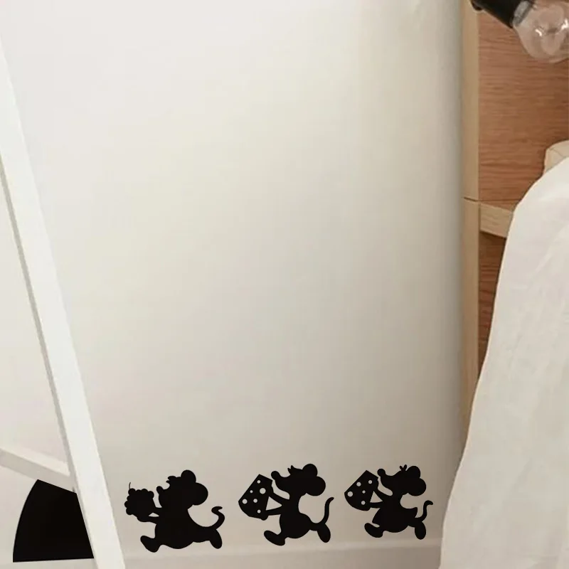 Funny Mouse Rat Sticker Home Wall Decal Waterpoof Decorations, Used for Wall, Cabinet , Window