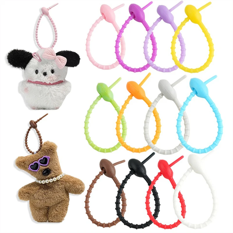 10/20PCS Silicone Ties Colorful Rubber Twist Tie 15CM Reusable Cable Wire for Charge Wire Organize Food Saver Bag Clip Bread