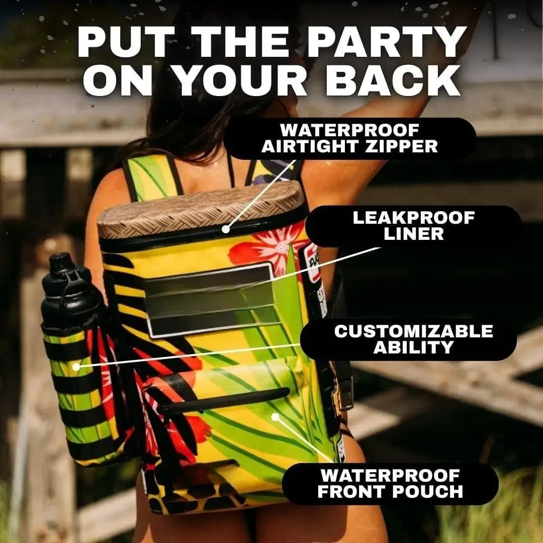 مبرد W_Coolers للتخييم والسفر والشاطئ وصندوق غداء ناعم للأطعمة والمشروبات والثلج، محمول ومقاوم للماء حقيبة معزولة 24 ساعة