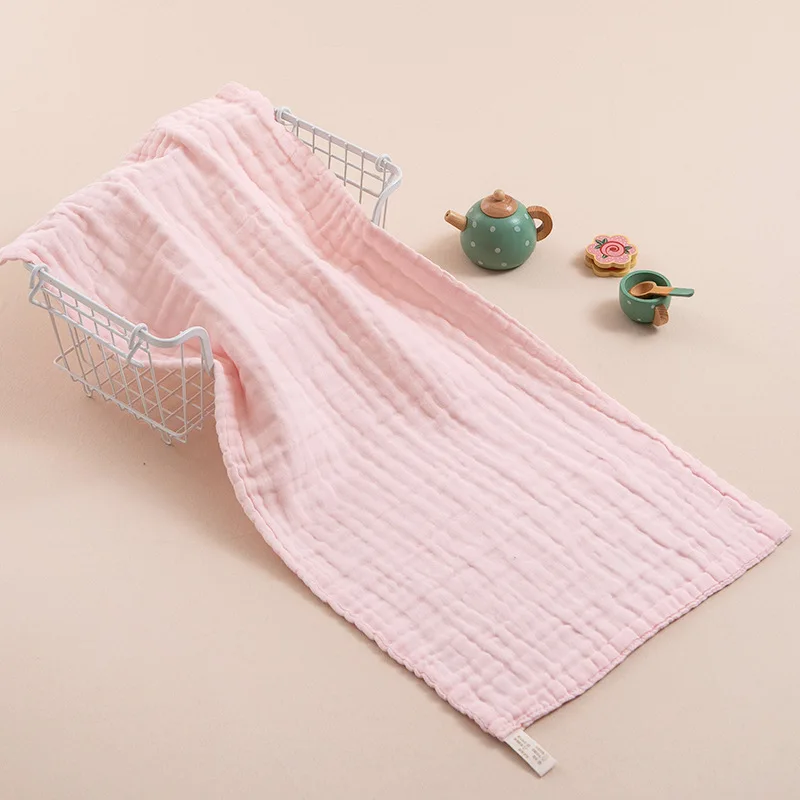 Six-Layer Gauze Towel for Adults, Combed Cotton Face Towel, Baby Belly Protection Towel, High-Density Plain Gauze Bath Towel