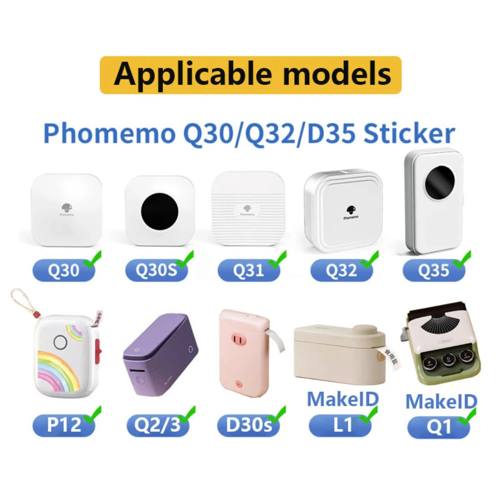 2Roll White/Transparent 16mm for MakeID L1 E1 Q1 Label Maker Tape 4M/Roll Self-Adhesive Waterproof Continuous Color Label Print