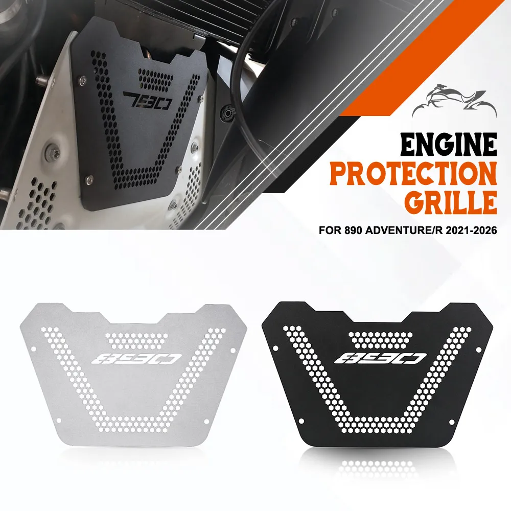 

2026 Motorcycle Engine Guard Cover and protector Crap Flap For 890 Adventure/R 2021-2022-2023-2024-2025 Engine Protection Grille