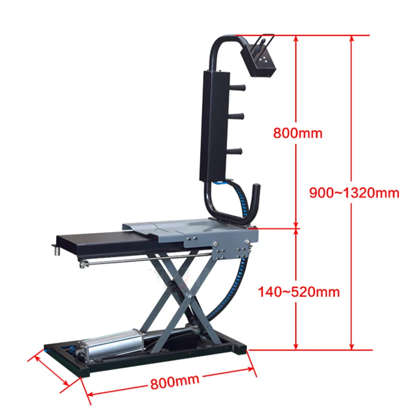 

Pneumatic Tyre Wheel Lifter For Wheel Balancer Universal Air Operation Tire Lifting Machine Wheel Moving Carrying Device Holders