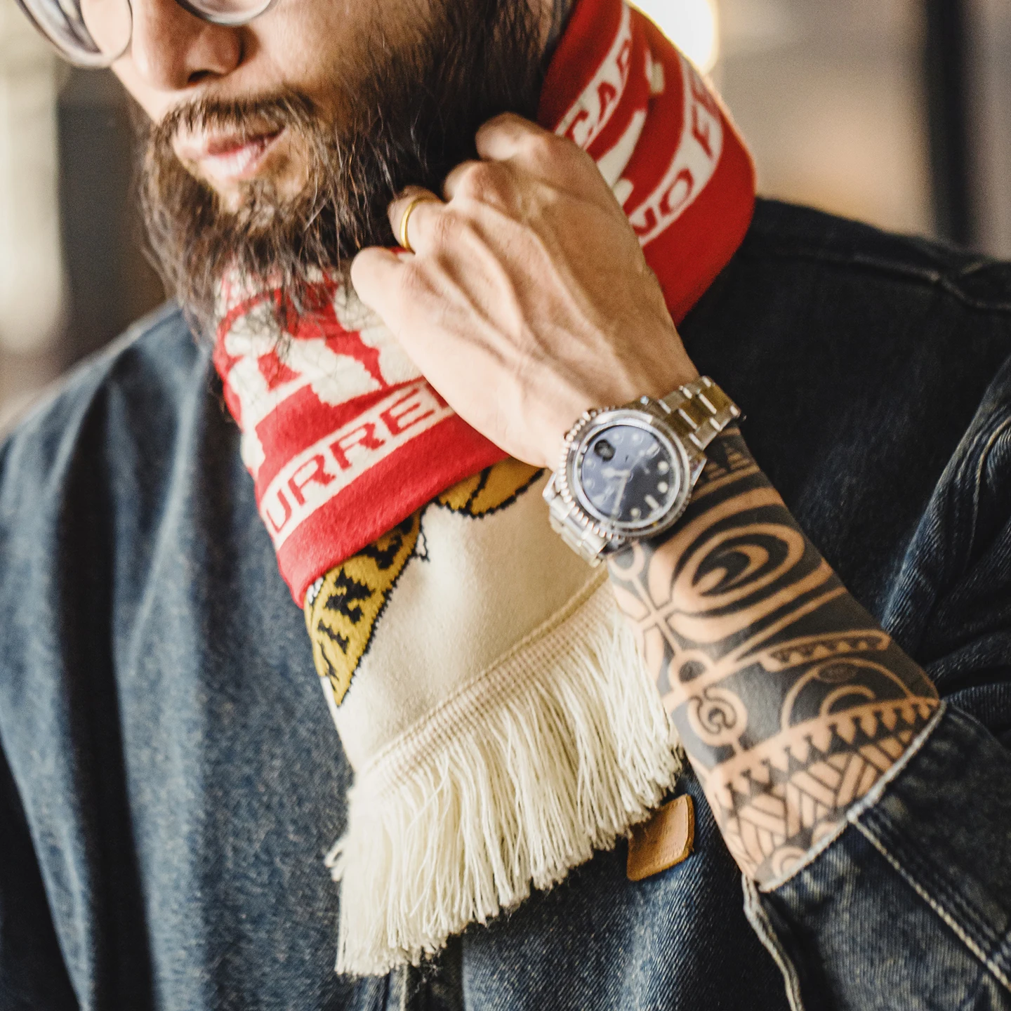 Maden خمر وشاح مطبوع التباين الجاكار نمط وشاح مع هامش لينة ودافئة الشتاء الرقبة التفاف للجنسين ارتداء تنوعا