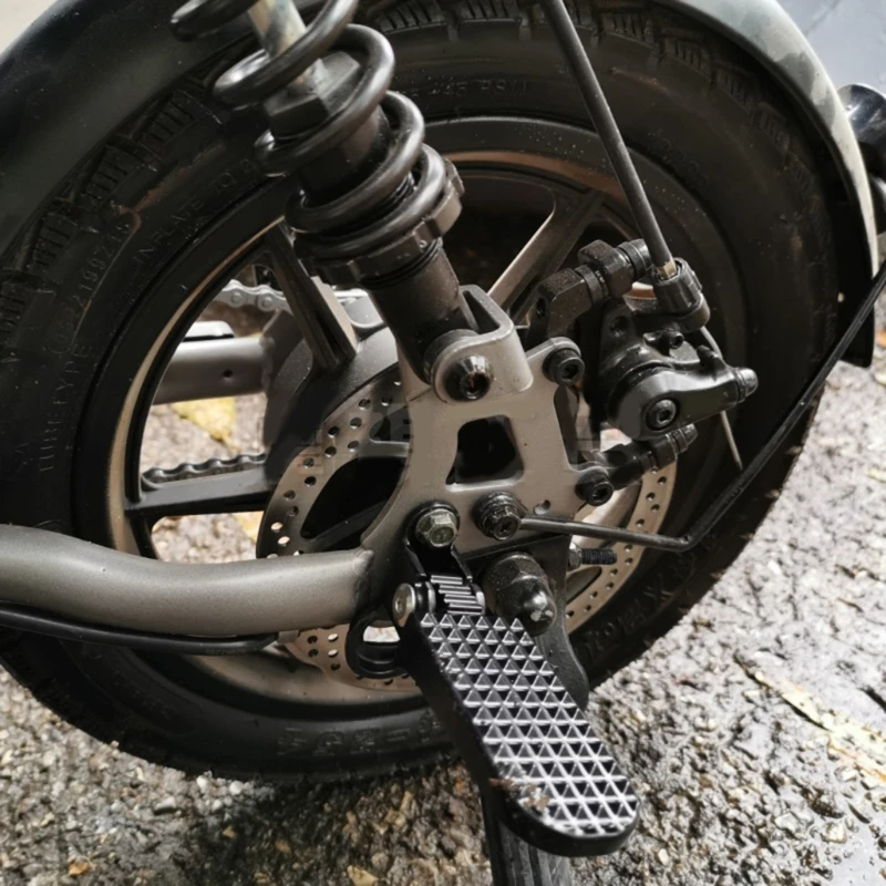 1 paire chevilles pliables en aluminium pédales remplacement pédales arrière Scooter électrique repose-pieds pliant