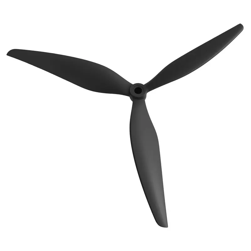 A20T 10x4.8x3 CW 3-Blade Propeller, 10-Inch Nylon Prop for RC Airplane Multirotor Drone, High-Strength, Black