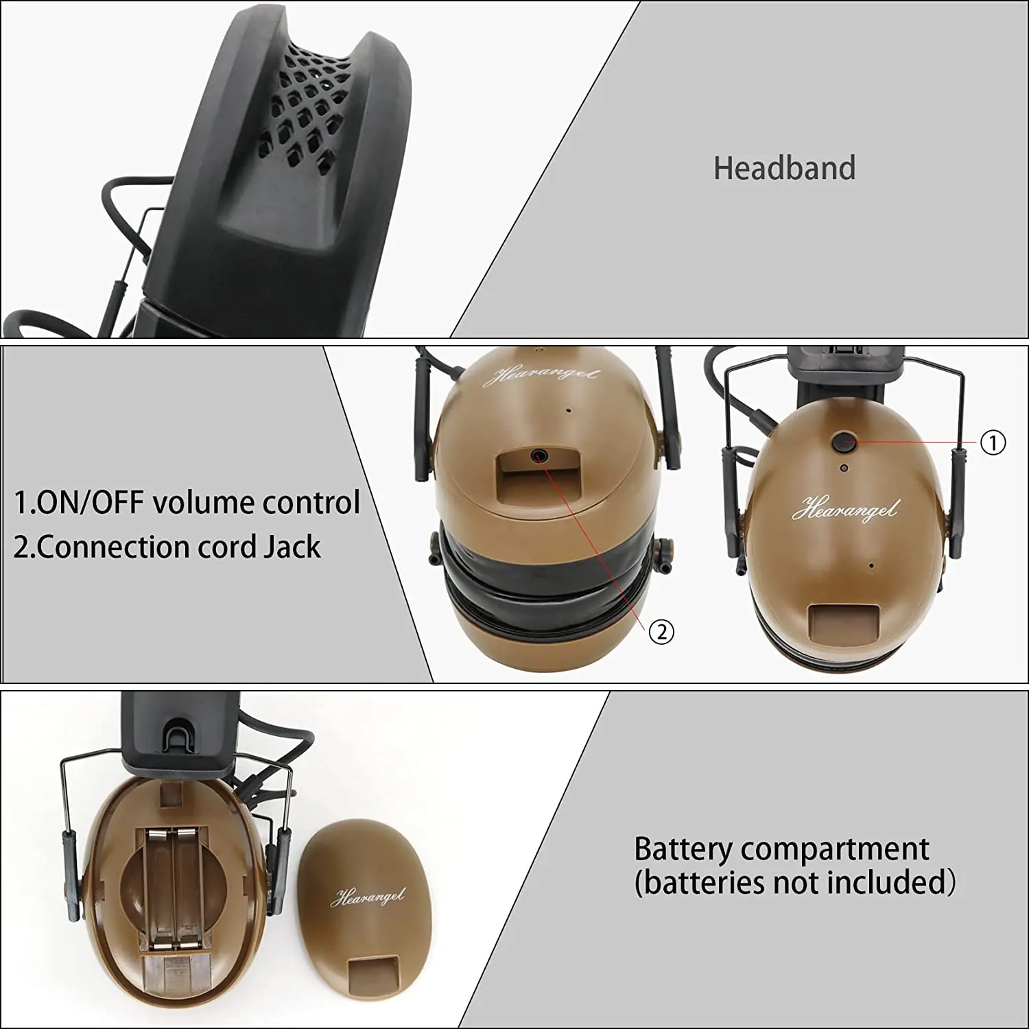 Écouteurs Bluetooth de Protection auditive électronique, casque d'écoute tactique 100, idéal pour le bruit