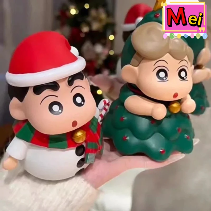 2 stuks schattig Xiaoxin handgemaakt model kerstboom sneeuwpop vormige cartoon Xiaokui pop collectie verzamel speelgoed kerstavond cadeau