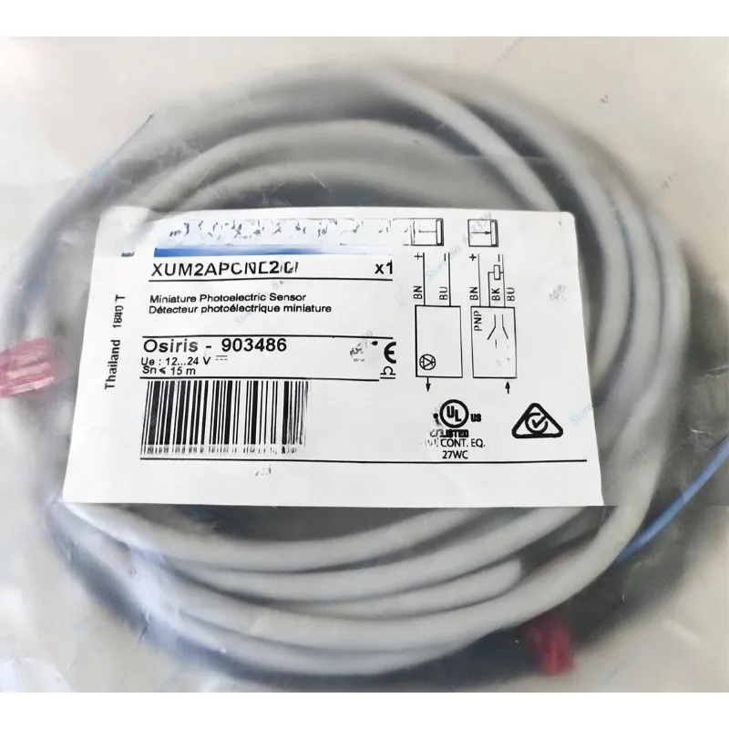 

XUM2APCNL2R + XUM2AKCNL2T Thru-beam Photoelectric Sensor New Original