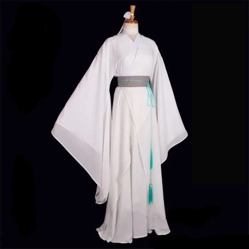 Anime Xie Lian Costume Cosplay Tian Guan Ci Fu Cosplay Xielian parrucche bianco Han Fu Outfit costumi da festa di Halloween per uomo donna