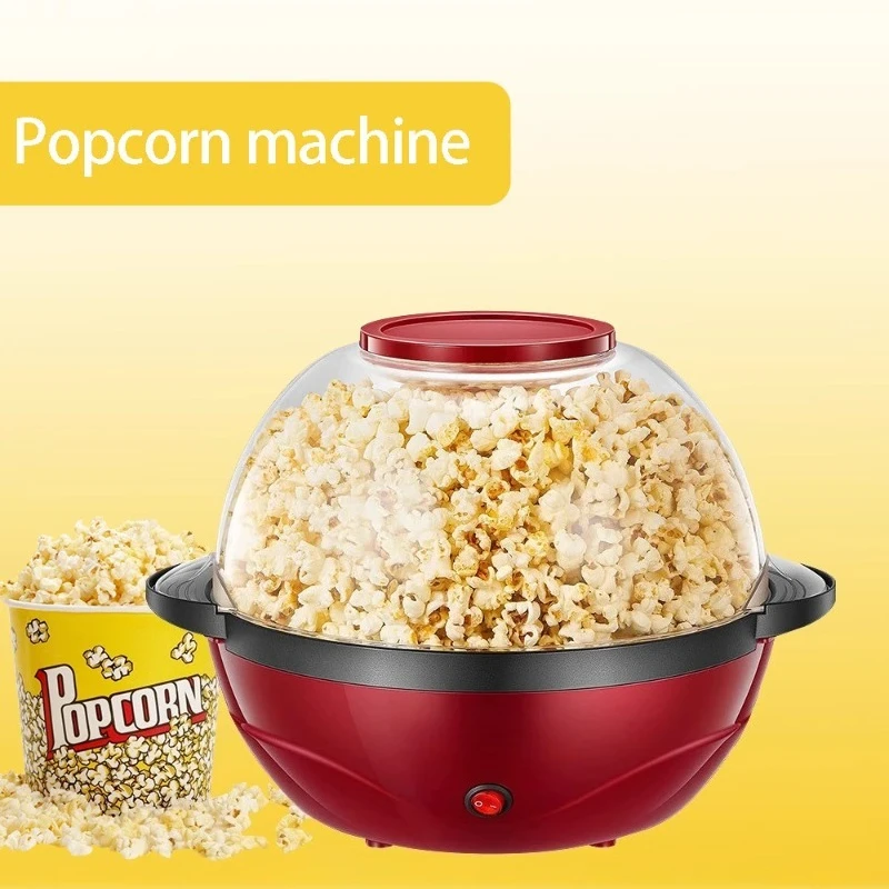Popcorn Maker Machine, Nonstick Plate, Electric Stirring with Quick-Heat Technology, Cool Touch Handles, Healthy Less Fat, 850W