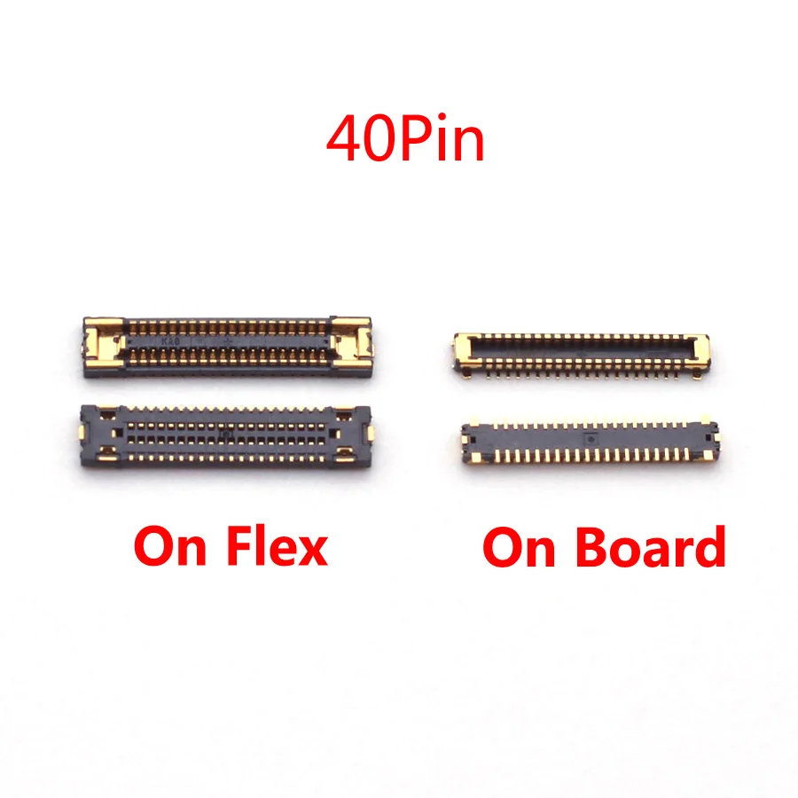 5 шт., гибкий разъем FPC для ЖК-экрана, 40 контактов для Samsung Galaxy A30 A305 A40 A405 A50 A505 A50S A507, разъем на плате 5 шт., гибкий разъем FPC для ЖК-экрана, 40 контактов для Samsung Galaxy A30 A305 A40 A405 A50 A505 A50S A507, разъем на плате