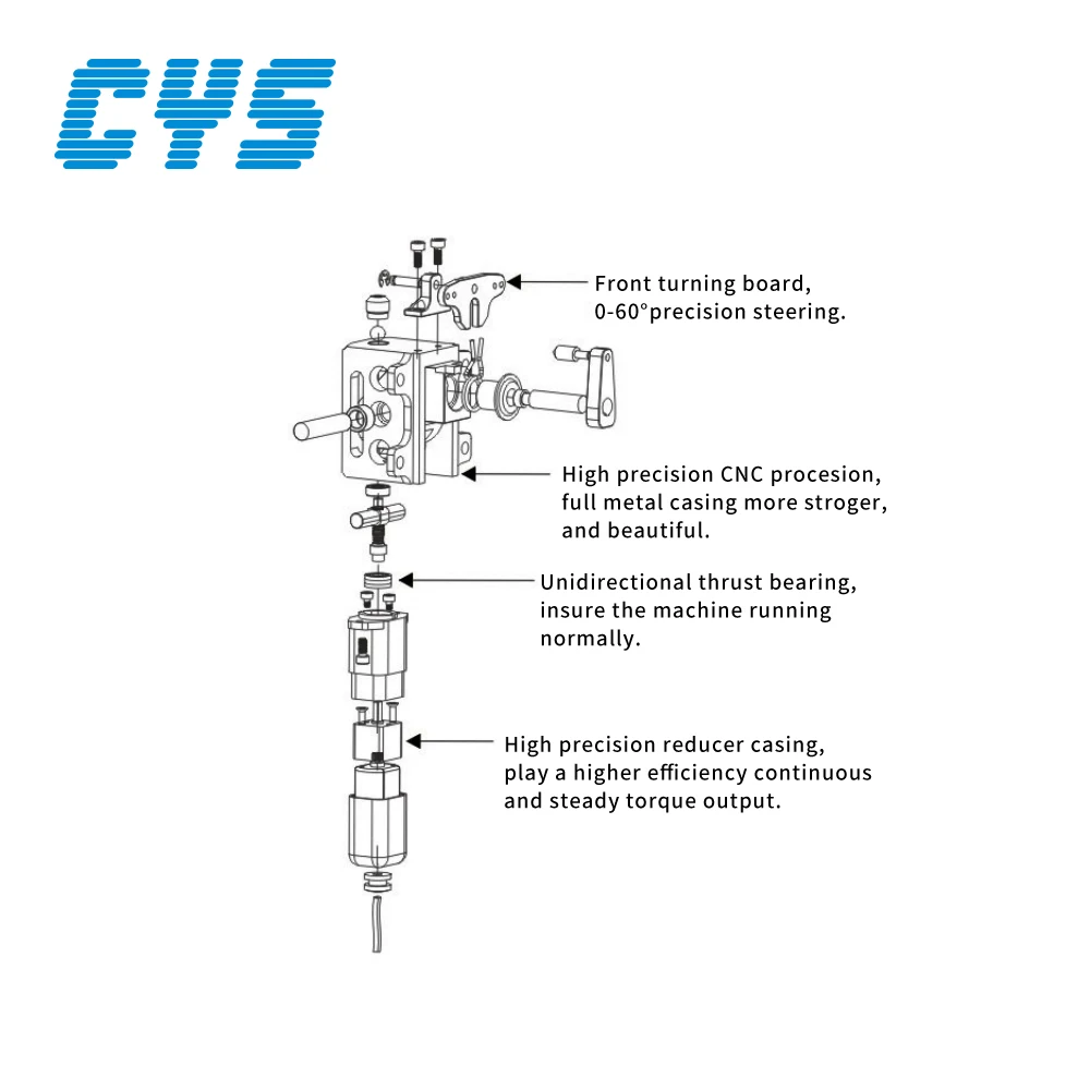 CYS-R2090 Electric Retractable Landing Gear Set 25kg for 6~12kg Vortex Jet Aircraft Hight Precision 10 Pieces 160g/142g 6V-8V