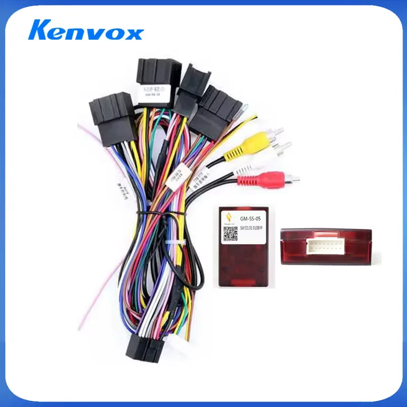 Car Radio Adaptor Kenvox Power cable Power cable android  For CHEVROLET Lova/ Captiva/ Gentra/ Aveo/Epica Harness Cable