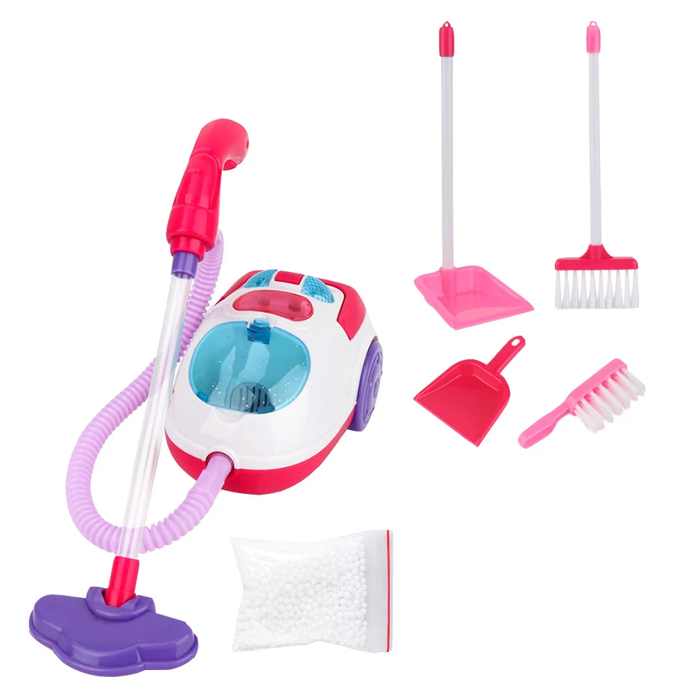 مجموعة واحدة من أدوات مسرح المكنسة الكهربائية للأطفال، إضاءة صوتية، مادة ABS متينة، حواف مستديرة، سهلة التركيب