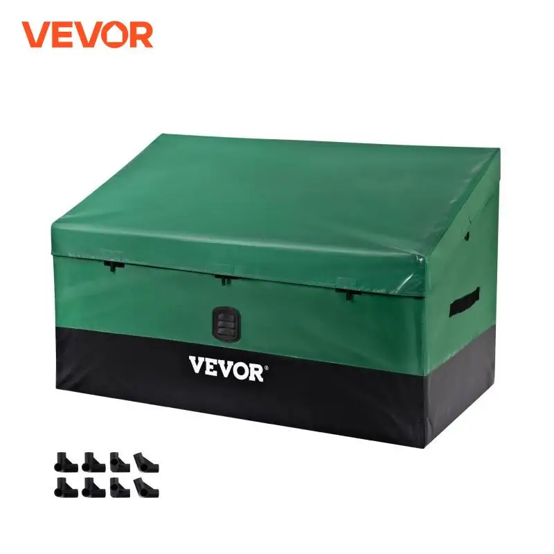 VEVOR Outdoor Storage Box Patio Deck Box 100 /150 /230 Gallon Waterproof PE Tarpaulin Patio & Garden Furniture Home & Garden