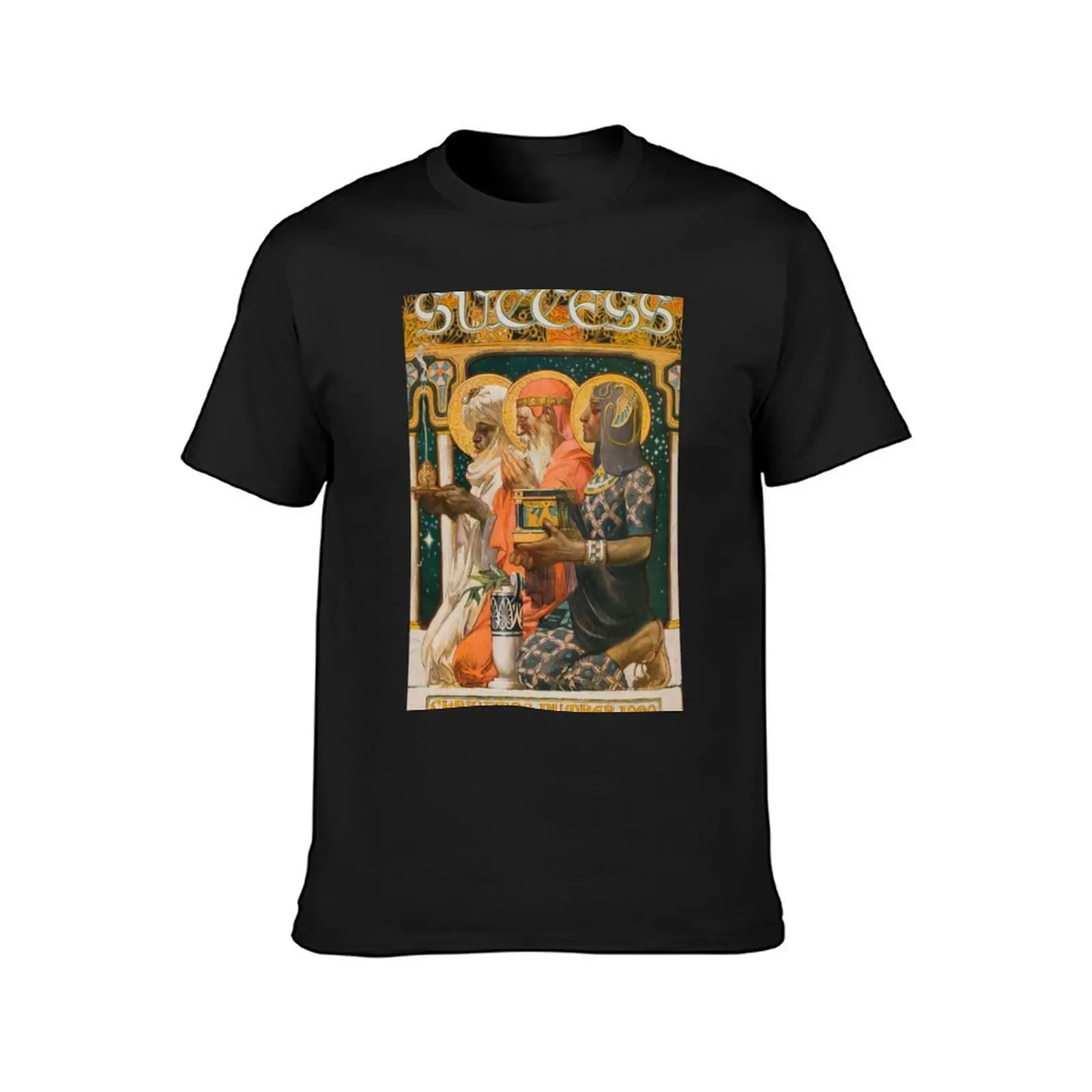 Joseph Christian Leyendecker, Christmas 1900 Three Wise Men T-Shirt vintage summer clothes t shirts for men cotton