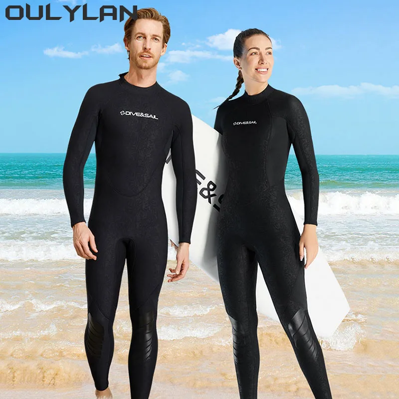 Oulylan 1.5MM Neoprene Wetsuits Men Women Diving Surfing Suits Snorkeling Kayaking Spearfishing Freediving Swimming Full Body