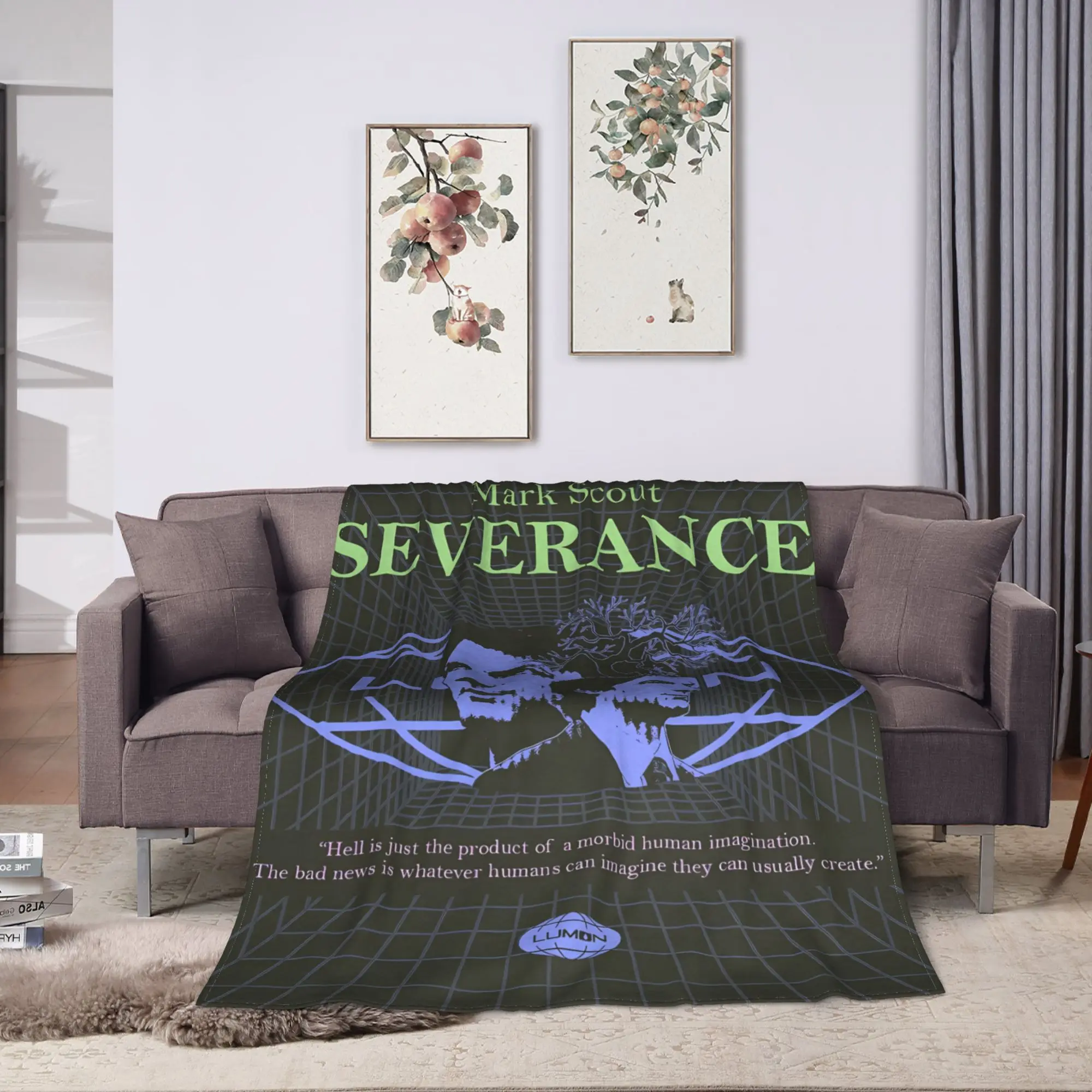 lumon industries severance Tv  Blankets  Picnic Flannel Bedding Throws For Couch Bed Soft Warm Customized Quality Bedspread