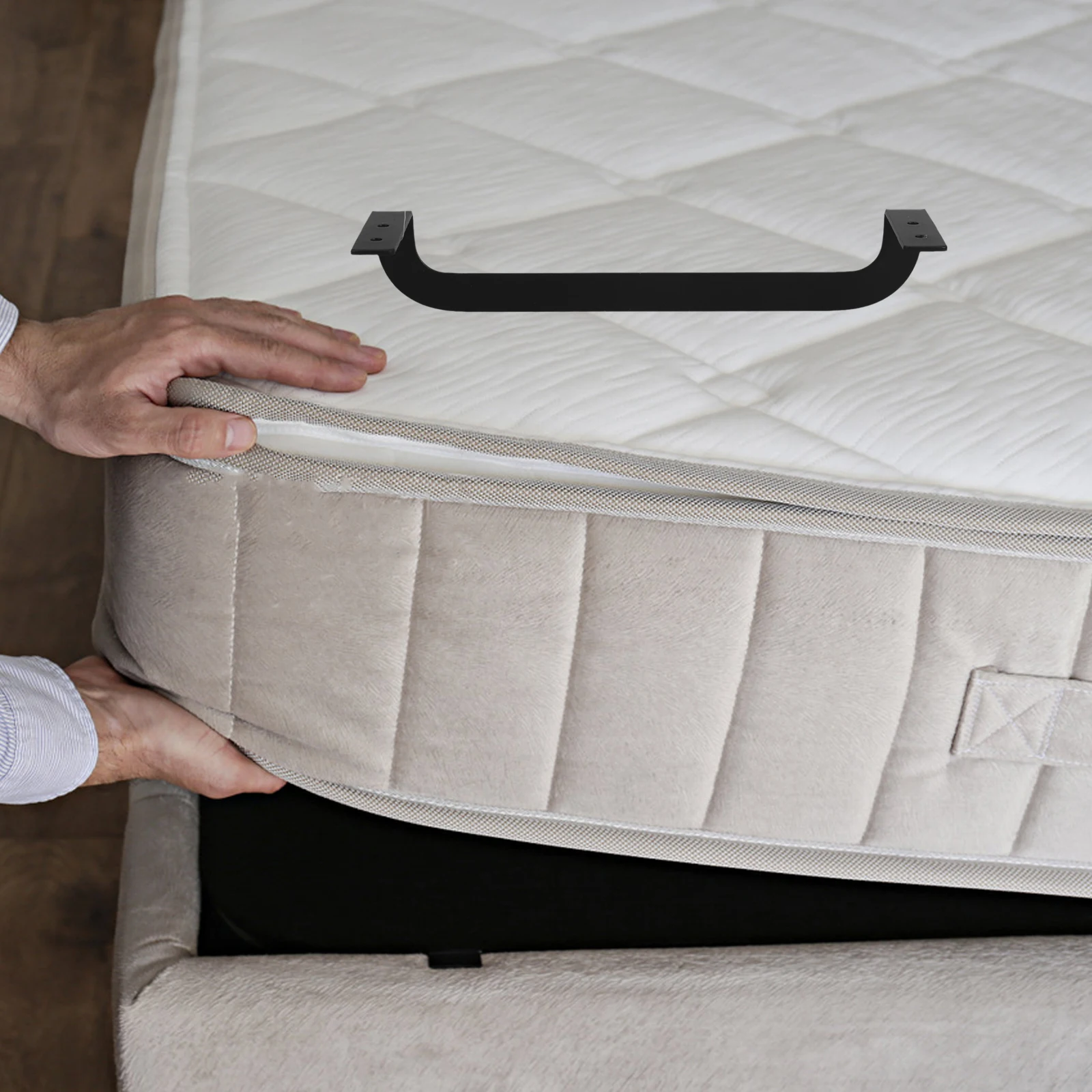 

Mattress Holder Anti-slip Gripper for Bed Frame Plug Fasteners Sliding Stopper Iron