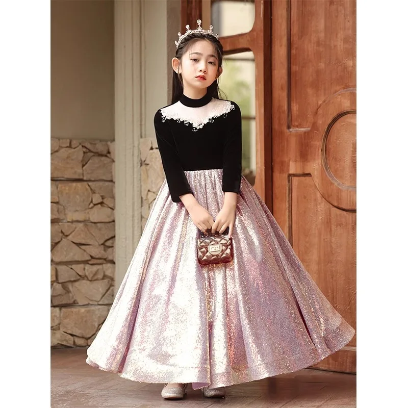 

Gala Dress for Girl Children's Party Dress Dresses for Elegant Party Girls Dresses on Offer Liquidation Baby Kid 8 Years Prom