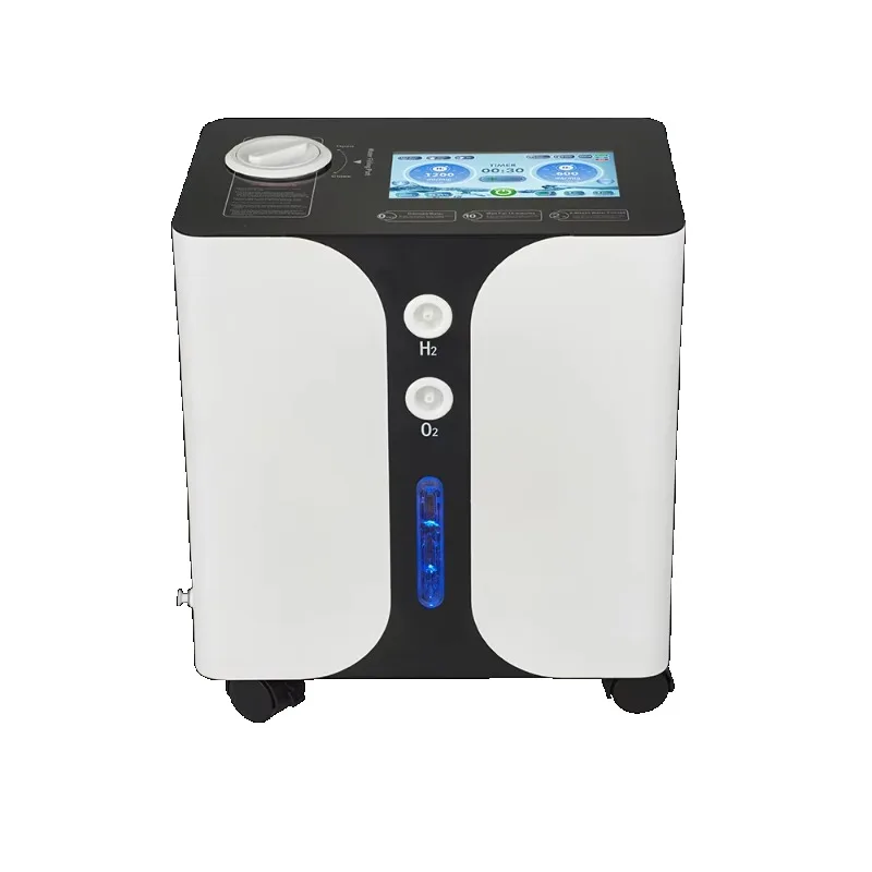 AQUAPURE hydrogen inhaler and respiratory system portable hydrogen generator with metal construction, low noise operation