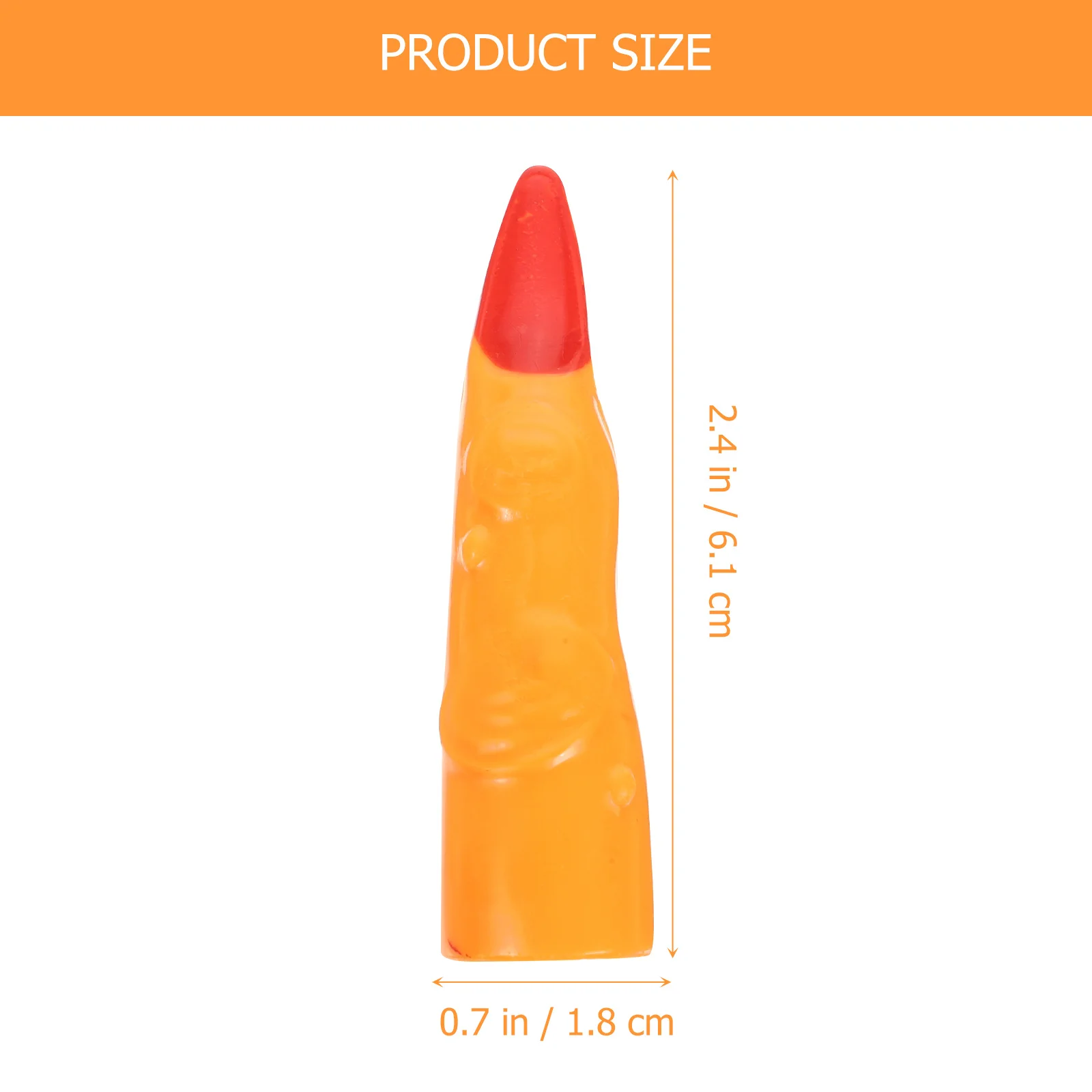 5 pezzi di plastica dita di strega finte puntelli cosplay di Halloween coperture per dita spaventose scherzo di partito dita finte dita di strega di Halloween