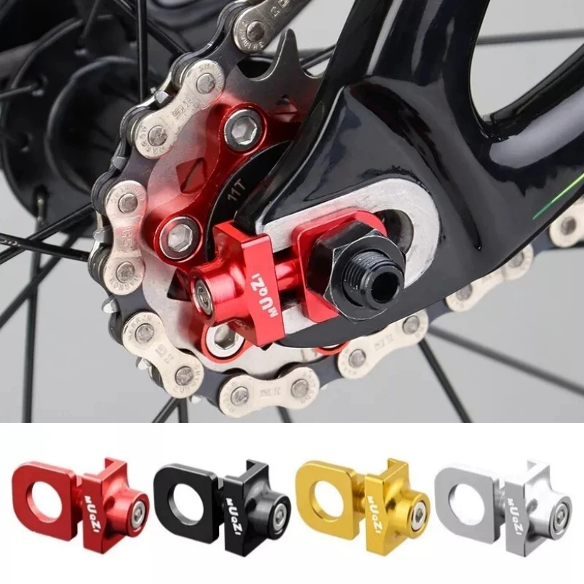 

Aluminum Alloy Bicycle Chain Compact Single Speed Fixed Chain Tensioner High-Quality Bolt for Bicycle Maintenance