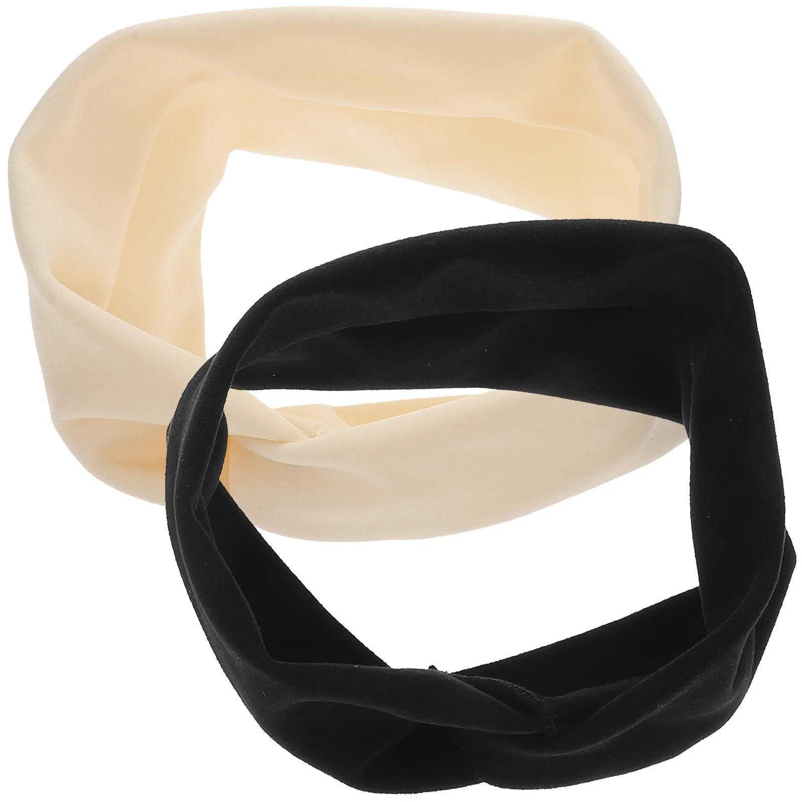 

2Pcs Knotted Headbands for Women Premium Soft Wide Fabric Hair Band Yoga Workout Face Washing Sweat Absorbing Stretchy Turban