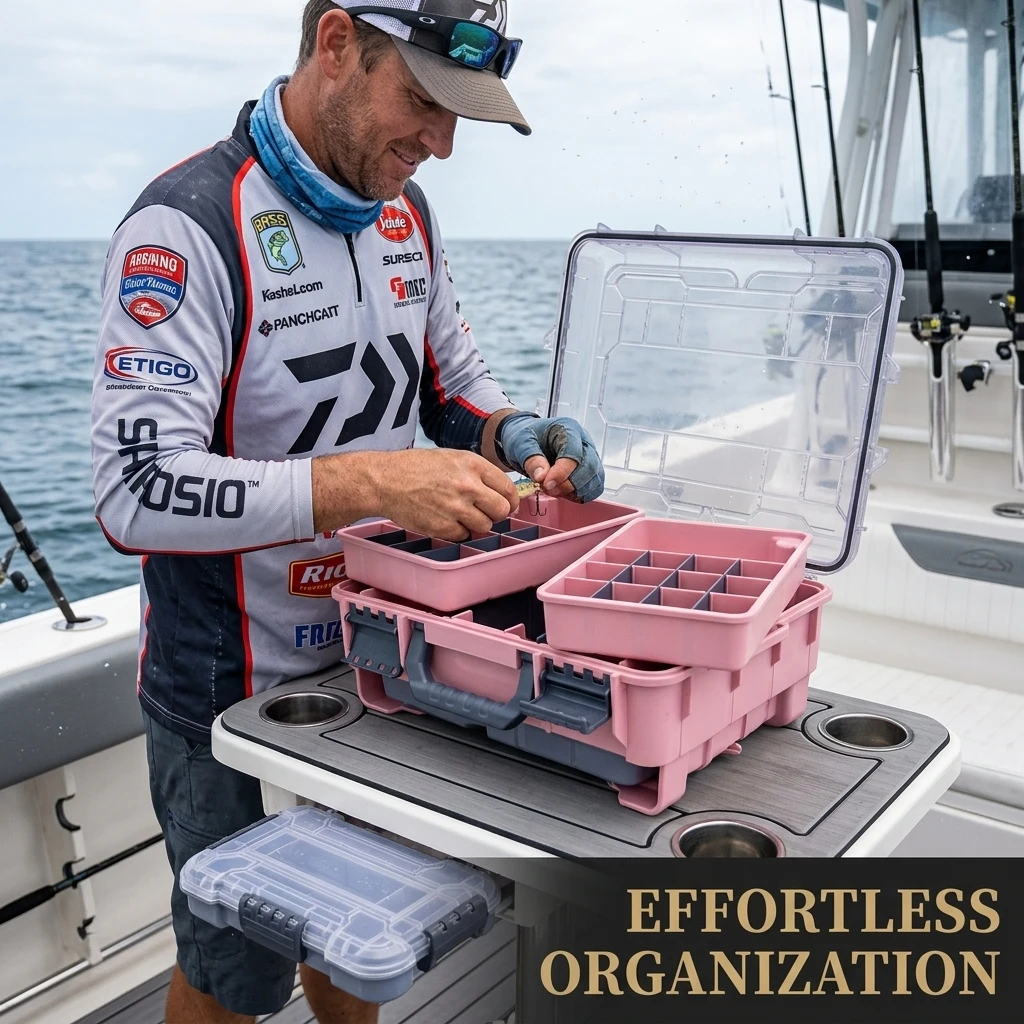 Multifunctional Fishing Tackle Box With A Removable Inner Liner, Waterproof Storage Compartment, And Reinforced, Buoyant, Watert