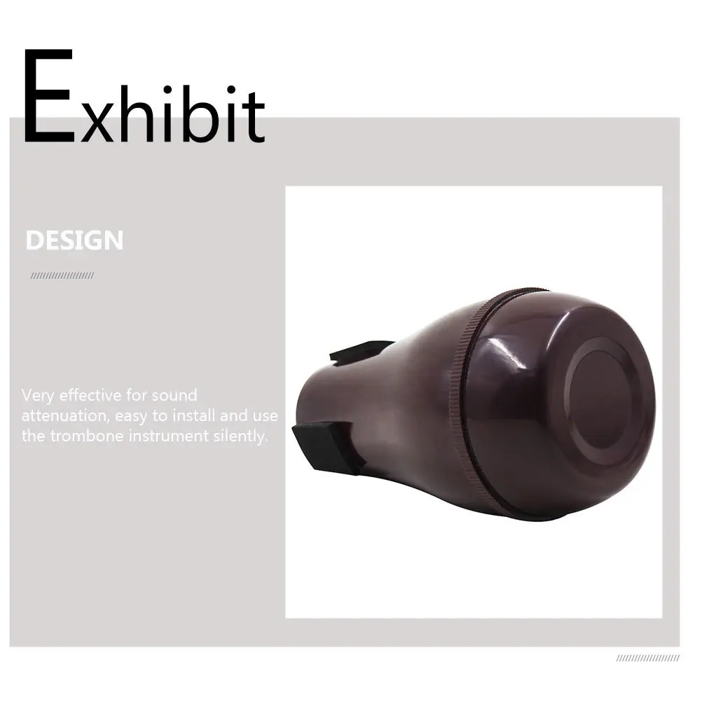 High Quality Trombone Mute Silent Practice Noise Reduce Tool Flexible Durable Trombone Sound Dampener Musical Instrument
