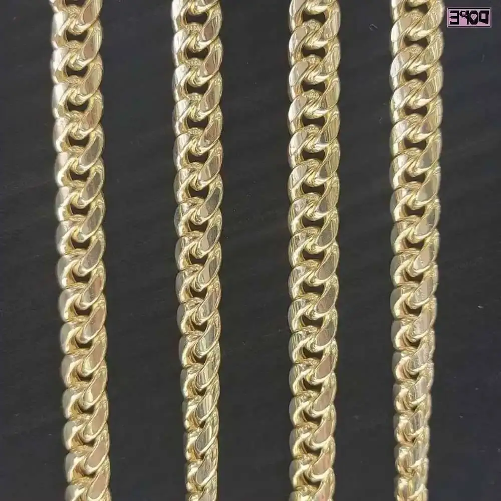 

Hiphop Moissanite Cuban Link Chain Necklace Plain 925 Sterling Silver Moissanite Cuban Chain